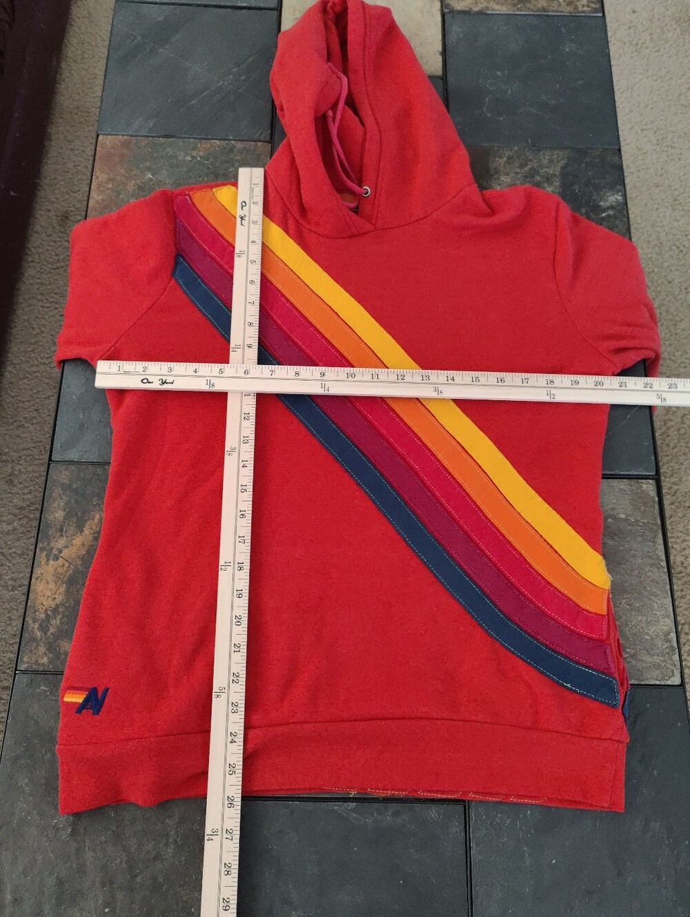 Aviator Nation 5 stripe hoodie size L - Picture 8 of 10